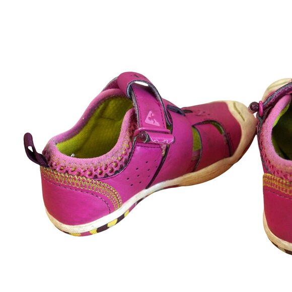 Plae sam-2-0 Toddler Size 6 Fuchsia‎ Sandals With Velcro Straps & Rubber Soles - Picture 8 of 11